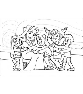 María ama a los niños y niñas