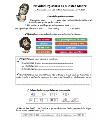 ficha 25 navidad