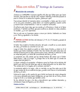 1 Domingo de Cuaresma. Ciclo A