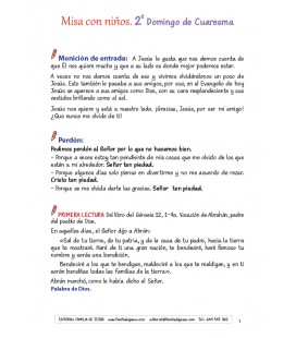 2 Domingo de Cuaresma. Ciclo A