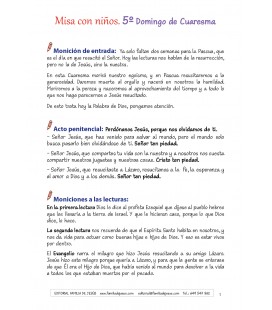 5 Domingo de Cuaresma. Ciclo A
