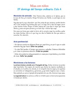 27 Domingo del tiempo ordinario ciclo A