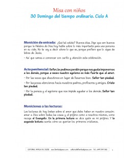 30 Domingo del tiempo ordinario. Ciclo A