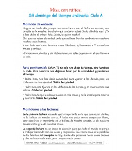 33 Domingo del tiempo ordinario. Ciclo A