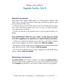 Sagrada Familia. Ciclo B