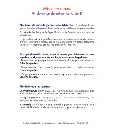 4º domingo de Adviento. Ciclo B