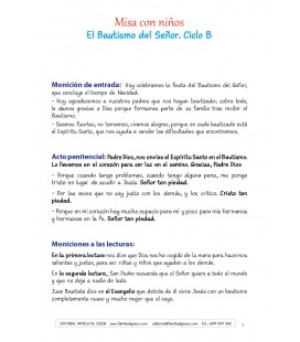 Bautismo del Señor. Ciclo B