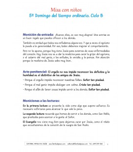 5 Domingo del tiempo ordinario. Ciclo B