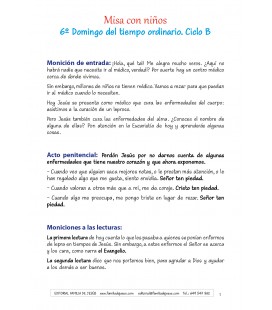 6 Domingo del tiempo ordinario. Ciclo B