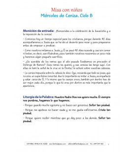 Miércoles de ceniza. Ciclo B