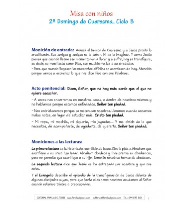 2º domingo de Cuaresma. Ciclo B