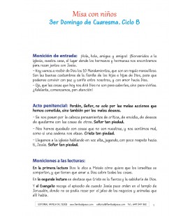 3 Domingo de Cuaresma. Ciclo B