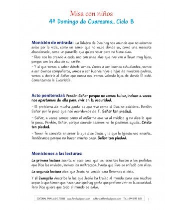 4º domingo de Cuaresma. Ciclo B