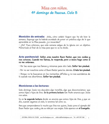 4º domingo de Pascua. Ciclo B
