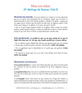 6 Domingo de Pascua. Ciclo B