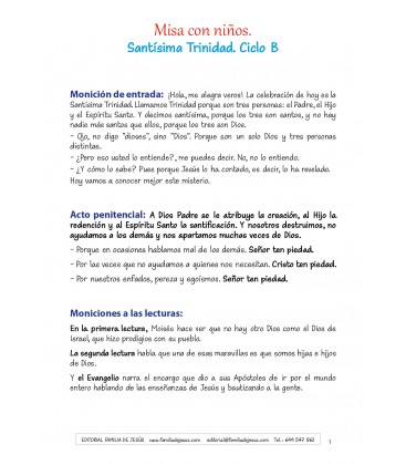 Santísima Trinidad. Ciclo B
