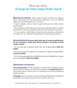 Corpus Christi. Ciclo B