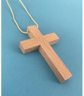 Cruz Primera Comunión en madera de haya