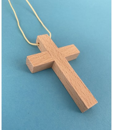 Cruz Primera Comunión en madera de haya