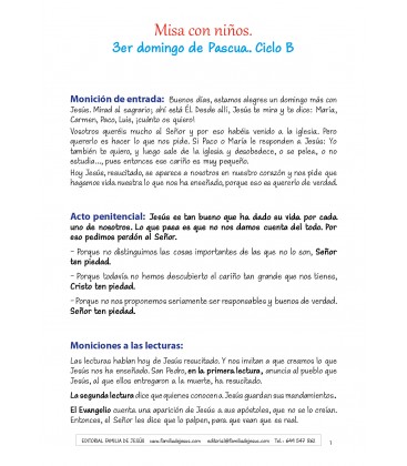 3er domingo de Pascua. Ciclo B