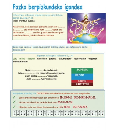 Domingo de pascua - euskaraz