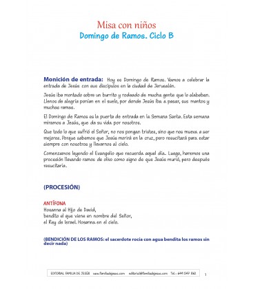 Domingo de Ramos. Ciclo B