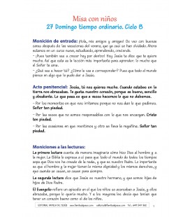 27 Domingo del tiempo ordinario. Ciclo B