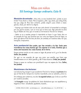 33 Domingo del tiempo ordinario. Ciclo B