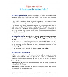 El Bautismo del Señor. Ciclo C