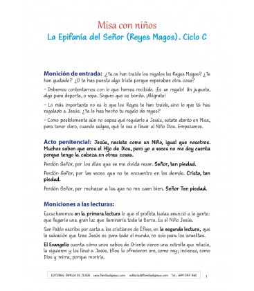 La Epifanía del Señor. Ciclo C