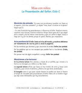 La Presentación de Jesús en el templo. Ciclo C