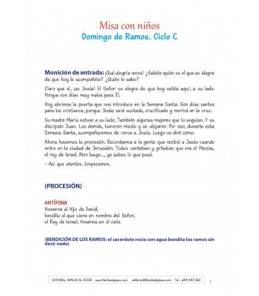 Domingo de Ramos. Ciclo C