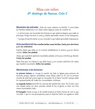 6º domingo de Pascua. Ciclo C