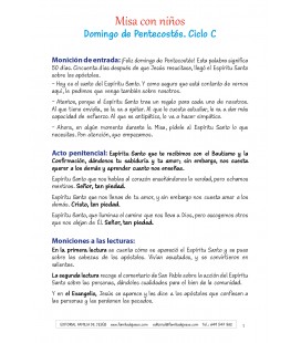 Pentecostés. Ciclo C