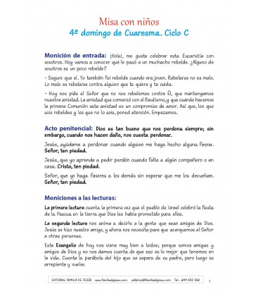 4º domingo de Cuaresma. Ciclo C