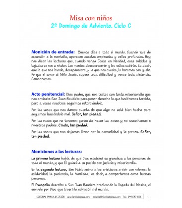2º domingo de Adviento. Ciclo C