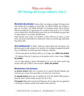 28 Domingo del tiempo ordinario. Ciclo C