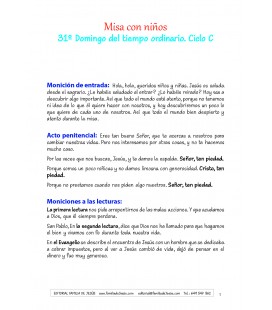 31 Domingo del tiempo ordinario. Ciclo C
