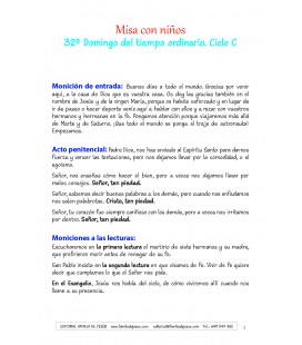 32 Domingo del tiempo ordinario. Ciclo C
