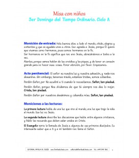 3 Domingo del tiempo ordinario. Ciclo A