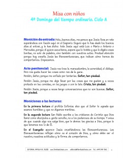 4 Domingo del tiempo ordinario. Ciclo A