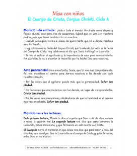 Corpus Christi. Ciclo A