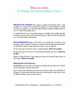 2 Domingo del tiempo ordinario. Ciclo A