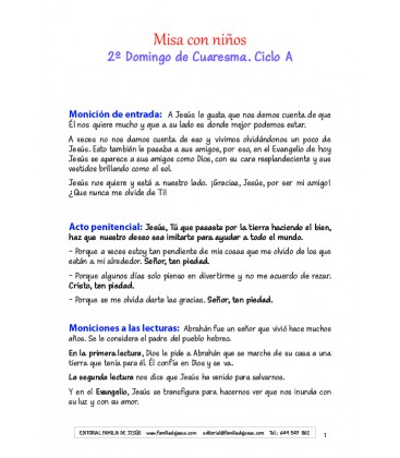 2 Domingo de Cuaresma. Ciclo A