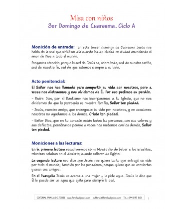 3 Domingo de Cuaresma. Ciclo A